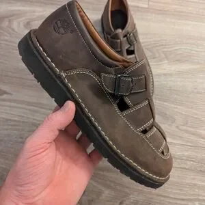 Timberland Brown Leather Sandals 10 Chunky 90s Style timberland sandals products for sale | eBay main image 4